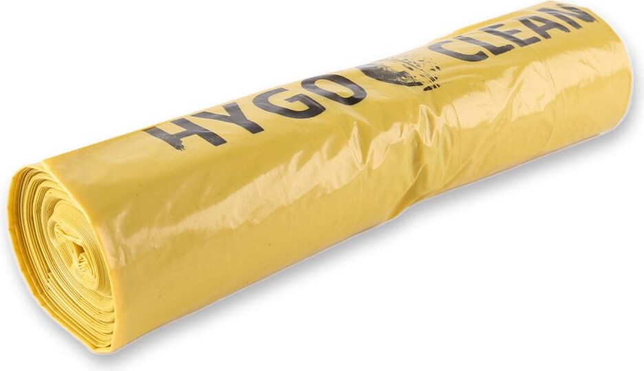 Müllsäcke 240 Liter LDPE 9x10 Stück 40 my 115x135 cm 100 % Recyclingmaterial Gelb