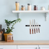 thumbnail of Relaxdays Magnetleiste 3er Set, je 30 cm lang, Stahl, Messerhalter für Werkzeug & Messer, an die Wand schrauben, schwarz