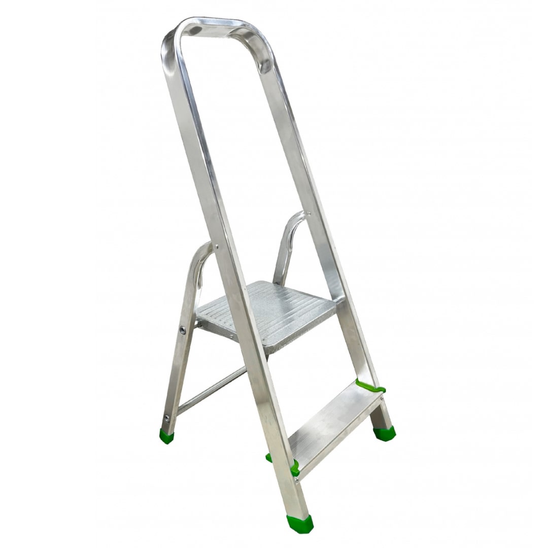 NAKLOE - Escalera 2 peldaños - Escalera 2 peldaños plegable - escalera aluminio - escalera plegable - Duradera - escalera multiusos