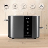 thumbnail of GOURMETmaxx Toaster, 2 Scheiben - 6 Bräunungsgrade, Touchscreen, Brötchenaufsatz
