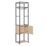 thumbnail of Portant vêtements fermé bois et métal noir L50 x H200 cm JUNE