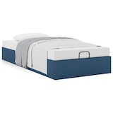 thumbnail of vidaXL Ottoman-Bett ohne Matratze Blau 90x190 cm Stoff