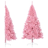 thumbnail of vidaXL Künstlicher Halb-Weihnachtsbaum mit Ständer Rosa 240 cm PVC