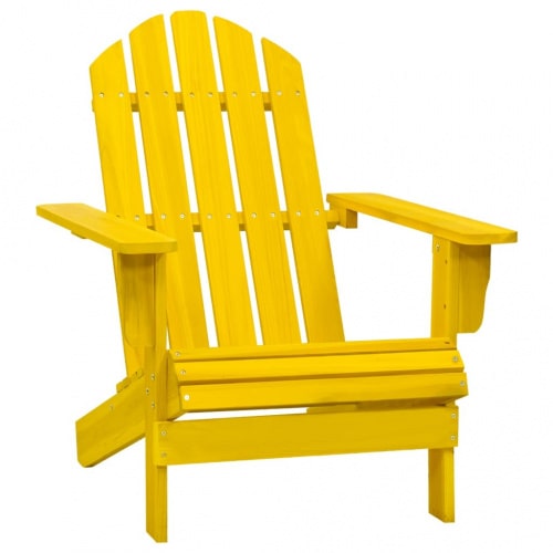 Adirondack tuinstoel massief dennenhout vidaXL: Kleur - Geel