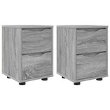 thumbnail of vidaXL Nachttische 2 pcs Graues Sonoma 30,5 x 30 x 43 cm Holzwerkstoff