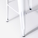 thumbnail of Set van 4 witte stalen barkrukken - Oviala