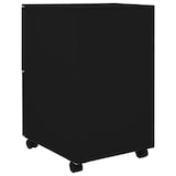 thumbnail of vidaXL Aktenschrank mit Rollen Schwarz 39x45x67 cm Stahl