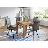 thumbnail of Esstisch quadratisch Massiv 80 x 80 cm Akazie Küchentisch Esszimmer Tisch Neu