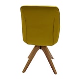 thumbnail of Möbilia Armlehnstuhl | 360 Grad drehbar | Bezug Stoff | Gestell Eiche-Holz | B 58,5 x T 61,5 x H 85,5 cm | senfgelb-natur | 26020001 | Serie STUHL