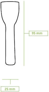 thumbnail of BIOZOYG 100 Stück Eisportionierer 16,5cm, weiß Einweglöffel Papierlöffel umweltfreundlich speziell für Eis biologisch abbaubare Eislöffel Eisspatel