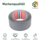 thumbnail of 6 x Tesa Panzertape (5 cm x 50 m) grau Gaffa Tape Gewebeband Duct Tape Panzerband