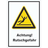 thumbnail of Achtung Rutschgefahr Aufkleber A5 (148x210mm)