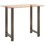 thumbnail of Pieds De Table De Bar En Acier Naturel, 2 Pièces, 60 X (110 111) Cm