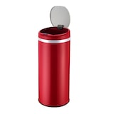 thumbnail of Poubelle de cuisine automatique 42L SOHO Rouge mat en acier INOX avec cerclage