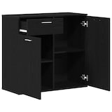thumbnail of vidaXL Sideboard Schwarz Eichen-Optik 80x36x75 cm Holzwerkstoff