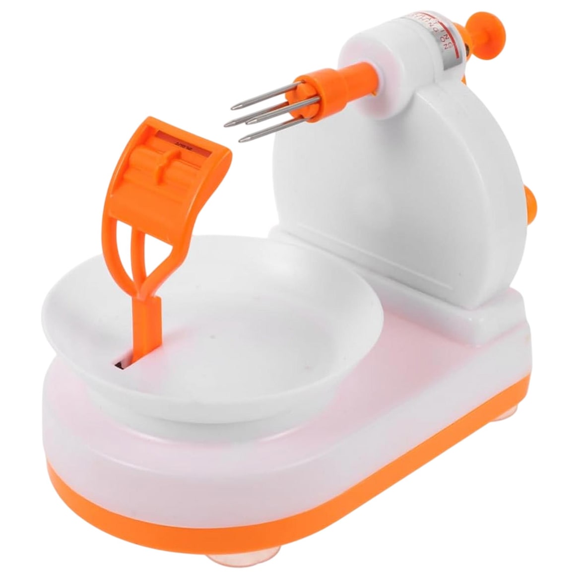 WellHome - Pelador de fruta de plástico ABS color Naranja y blanco