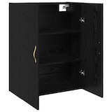 thumbnail of vidaXL Wandschrank Schwarz Eichen-Optik 69.5 x 34 x 90 cm