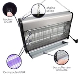thumbnail of 2x Destructeurs D'insectes Electrique 30w Anti-moustique 230v 100m2 Usage Non Intensif Perel