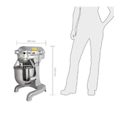 thumbnail of Batteur planétaire Buffalo 9L 550W