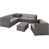 thumbnail of tectake Canapé de jardin Pisa 5 places avec coffre de rangement, variante 2 - gris - 403829