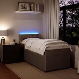 thumbnail of vidaXL Boxspringbett mit Matratze Hellgrau 90x190 cm Samt