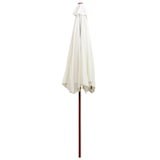 thumbnail of vidaXL Parasol 270×270 cm houten paal crème wit
