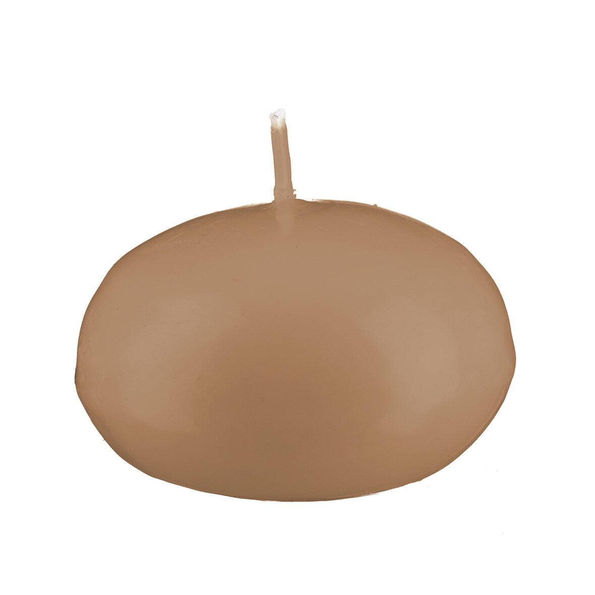 Kerzen, XXL Schwimmkerzen Portobello Nougat 5,5 x 8 cm, 8 Stück