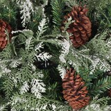 thumbnail of vidaXL Weihnachtsbaum mit Zapfen Grün und Weiß 120 cm PVC & PE