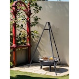 thumbnail of Tarrington House draaibare barbecue Bunbury, staal/zink, 133 x 116 x 167 cm, Ø 66 cm, instelbare kookhoogte: 20 - 80 cm, zwart