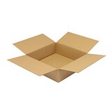 thumbnail of Wellpapp-Faltkarton 1-wellig, 350x350x100mm, Qual. 1.20B, braun, Fefco 0201, 25 Kartons