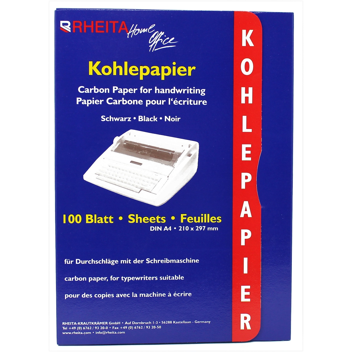 Rheita Kohlepapier 100 Blatt