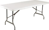 thumbnail of Mesa plegable rectangular Bolero, blanca, 183 cm
