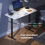 thumbnail of ONKRON Scrivania Regolabile fino a 100 kg, Altezza con 2 Motori e Funzione Memoria, Scrivania con Supporto Regolabile CDF222E Nero