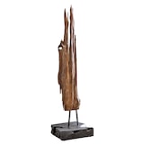 thumbnail of SIT Möbel Escultura em madeira flutuante | teca natural reciclada | Placa base preta | L 30 x P 30 x A 100 cm | 07900-20 | Serie ROMANTEAKA