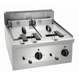 thumbnail of Friteuse | SERIE 600 | Elektrisch | 8+8L | 140°C/200°C | 12.6kW (400V) | Aftapkranen | 600x600x290(h)mm
