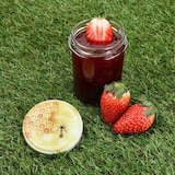 thumbnail of 25er Set Sturzglas 230ml HOCH Einmachglas TO66 Honig Deckel Rezept-Heft