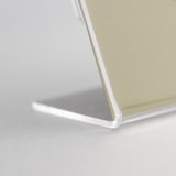 thumbnail of Danieli Store | Expositor de Mesa en metacrilato‎ | Porta Precios Inclinado, Visible de una Cara en Forma de L (25x8 cm - 6 Uds.)