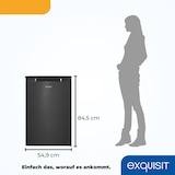 thumbnail of Exquisit Kühlschrank mit Gefrierfach, 107 Liter, 4-Sterne-Gefrierfach, Kompakt, klein, KS15-4-051C inoxlook-az