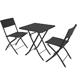 thumbnail of tectake Conjunto de ratán Trevi  negro - 403196