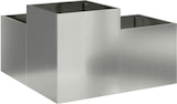 thumbnail of vidaXL Gartenblumentopf Silber 80 x 80 x 48 cm Verzinkter Stahl