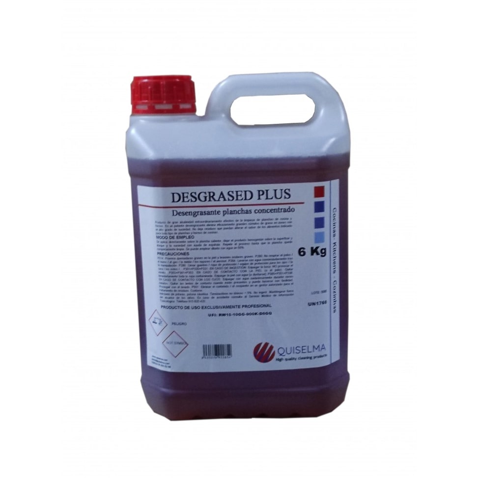 Garrafa Desengrasante Planchas Concentrado DESGRASED PLUS 6Kg.