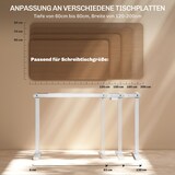 thumbnail of Elektrisches Schreibtischgestell Weiß 118x130x45 cm mit 2 Motoren, LED Anzeige, 3 Speicherplätzen, Kollisionsschutz, leise, pulverbeschichteter Stahl