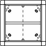 thumbnail of Portier Unterputzrahmen 4 Modulplätze quadratisch, weiß