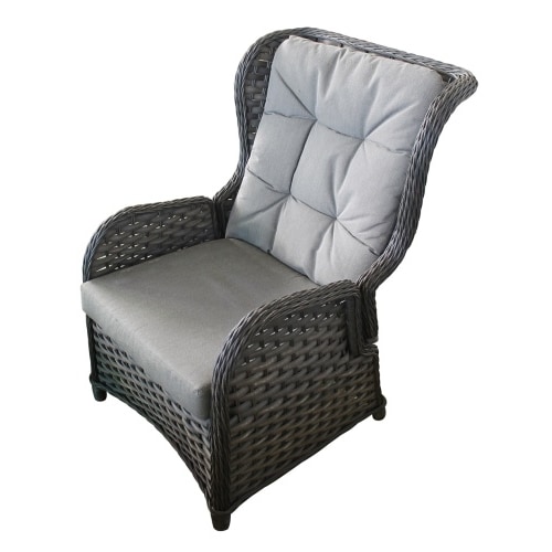 Verstellbarer Polyrattan Comfort Relax Ohrensessel Gartensessel Polstersessel : Relax Sessel