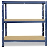 thumbnail of shelfplaza HOME 100x80x60 cm Schwerlastregal in blau mit 3 Böden und 175 kg Traglast pro Boden