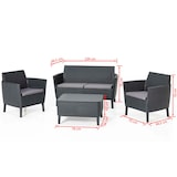 thumbnail of Keter 8-delige Loungeset Salemo grafietkleurig 236629