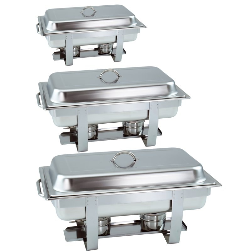 3 stuks Chafing dish 6331 incl. GN-container 1/1 65mm