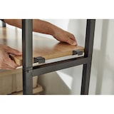 thumbnail of Möbilia Prateleira com 6 prateleiras | MDF folheado | Estrutura metálica | L 85 x P 30 x A 210 cm | preto natural