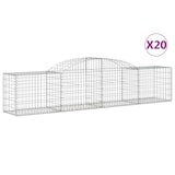 thumbnail of vidaXL Gabionen mit Hochbogen 20 Stk. 300x50x60/80 cm Verzinktes Eisen