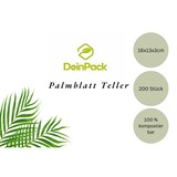 thumbnail of DeinPack 200 Palmblatt Teller eckig 16x13x3cm